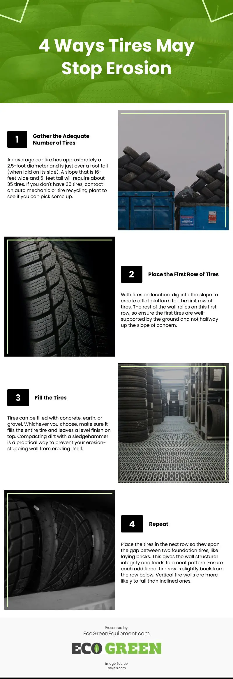 4 Ways Tires May Stop Erosion Infographic 4 Ways Tires May Stop Erosion Infographic