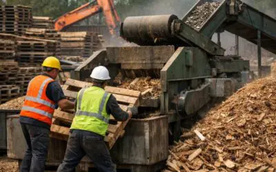 Can Wood Grinders Process Pallets With Metal Fittings?