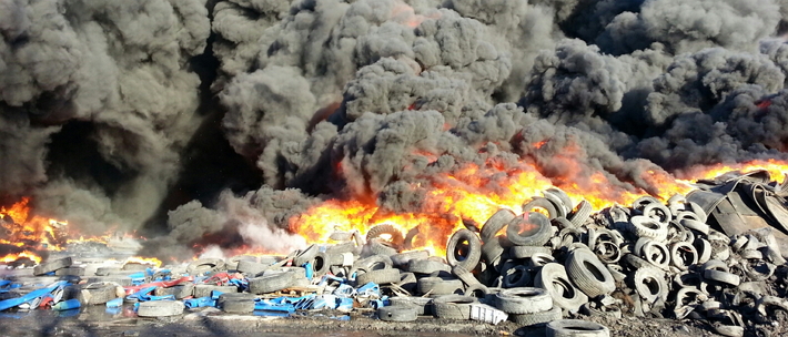 Пожары в шинах: что происходит, когда отходы утилизации не утилизируются