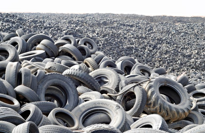 ¿Qué sucede con los neumáticos reciclados?