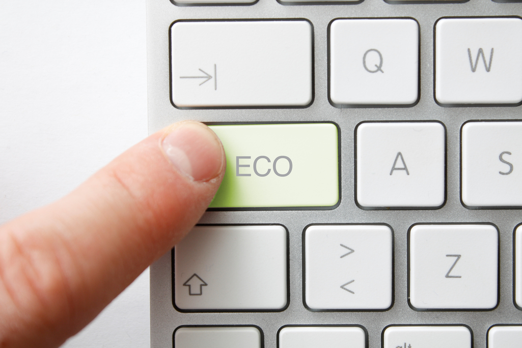 Eco Button on a Keyboard