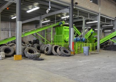 Eco Green Equipment tire recycling shredder