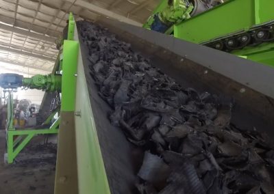 Eco Green Equipment tire recycling shredder shredding system