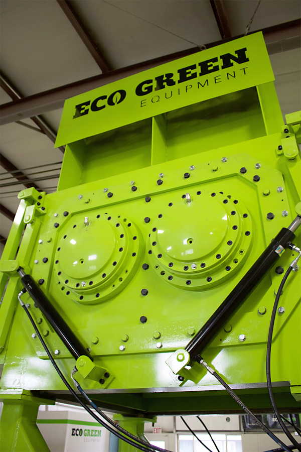 Trituradora de reciclaje de neumáticos gigante verde Eco Green Equipment