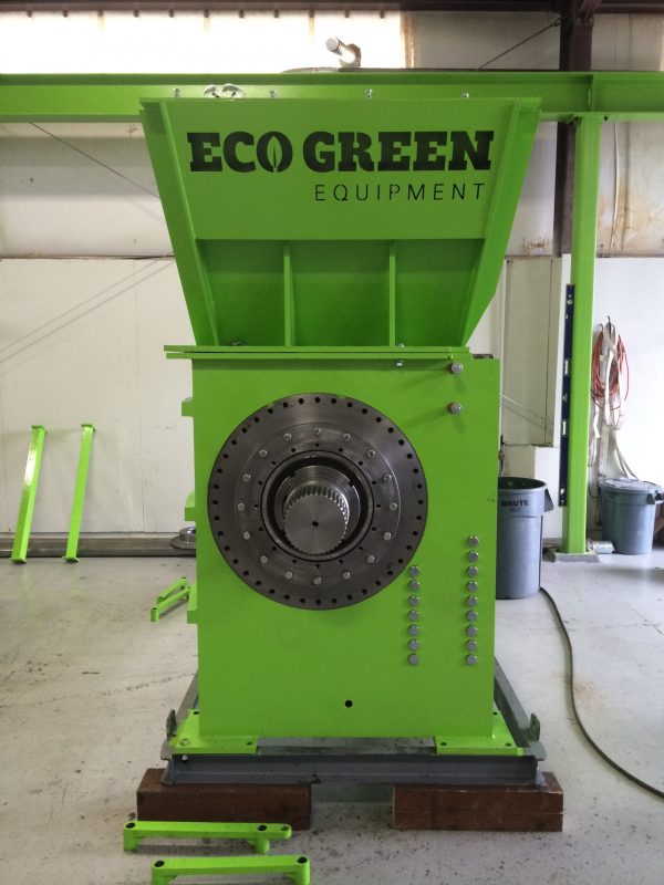 Eco Green Equipment tire recycling shredder green shaft