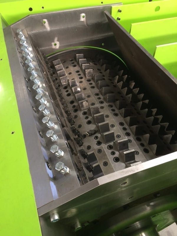 Eco Green Equipment tire recycling shredder grater