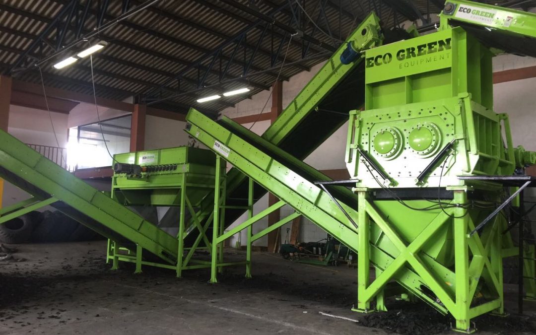 Eco Green Equipment tire recycling shredder giant