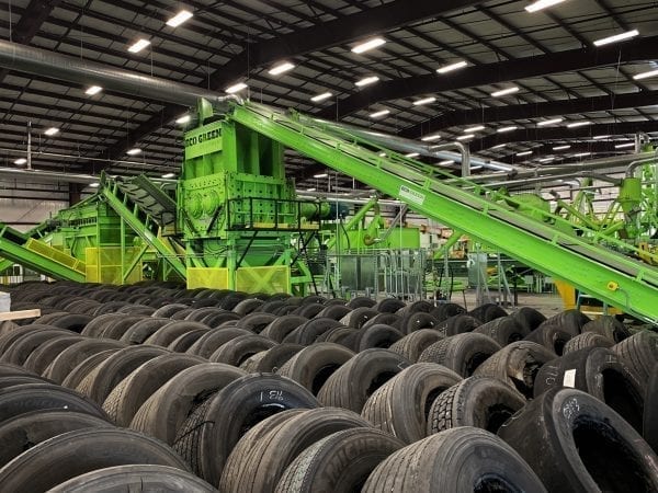 Eco Green Equipment tire recycling shredder