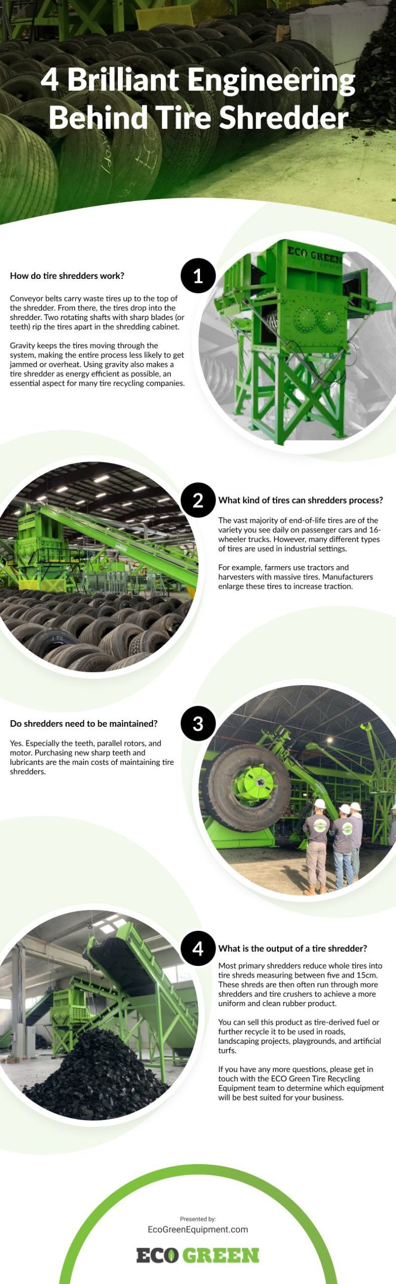 4 Brilliant Engineering Behind Tire Shredder Infographic