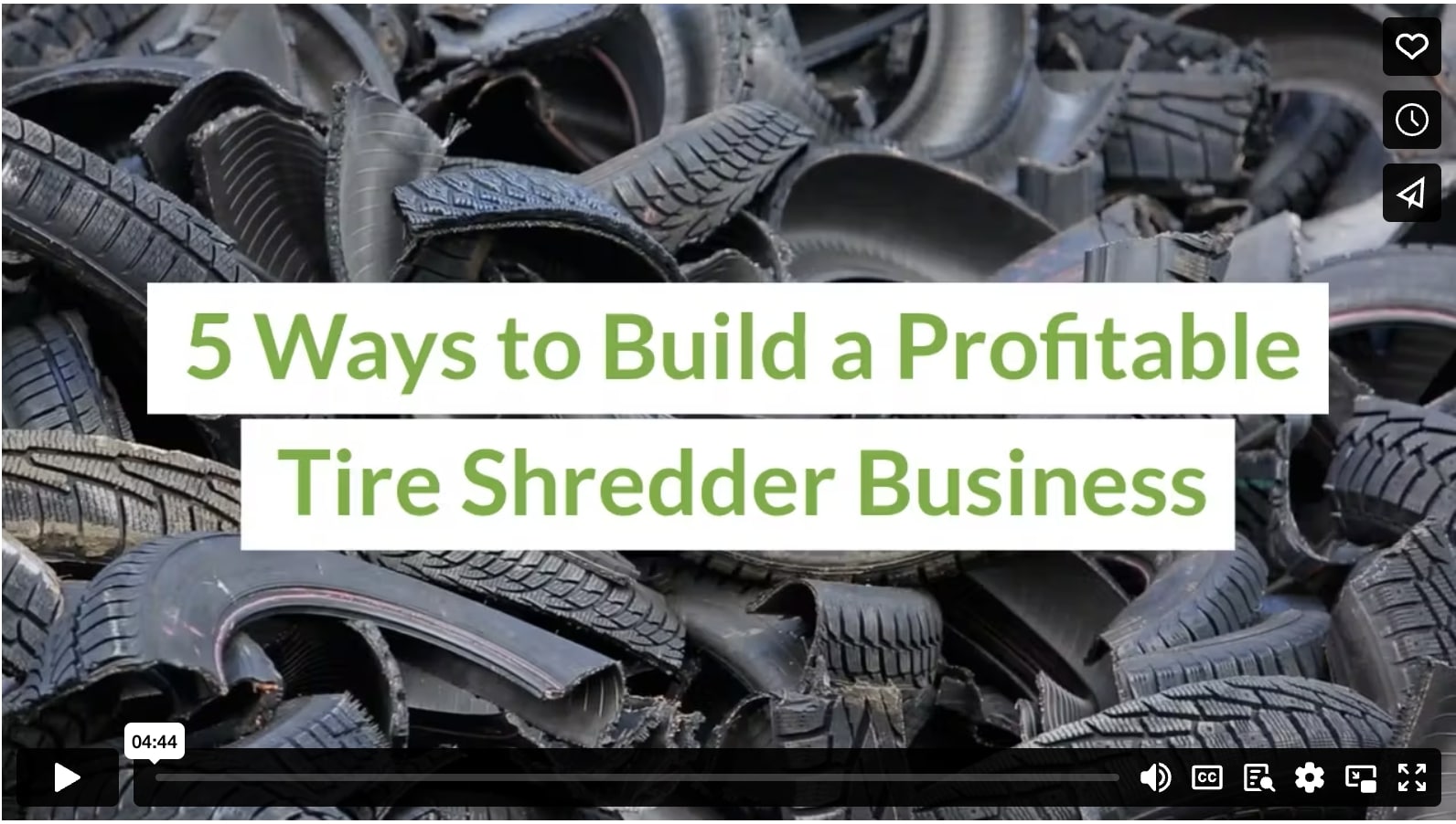 5 Ways to Build a Profitable Tire Shredder Business
