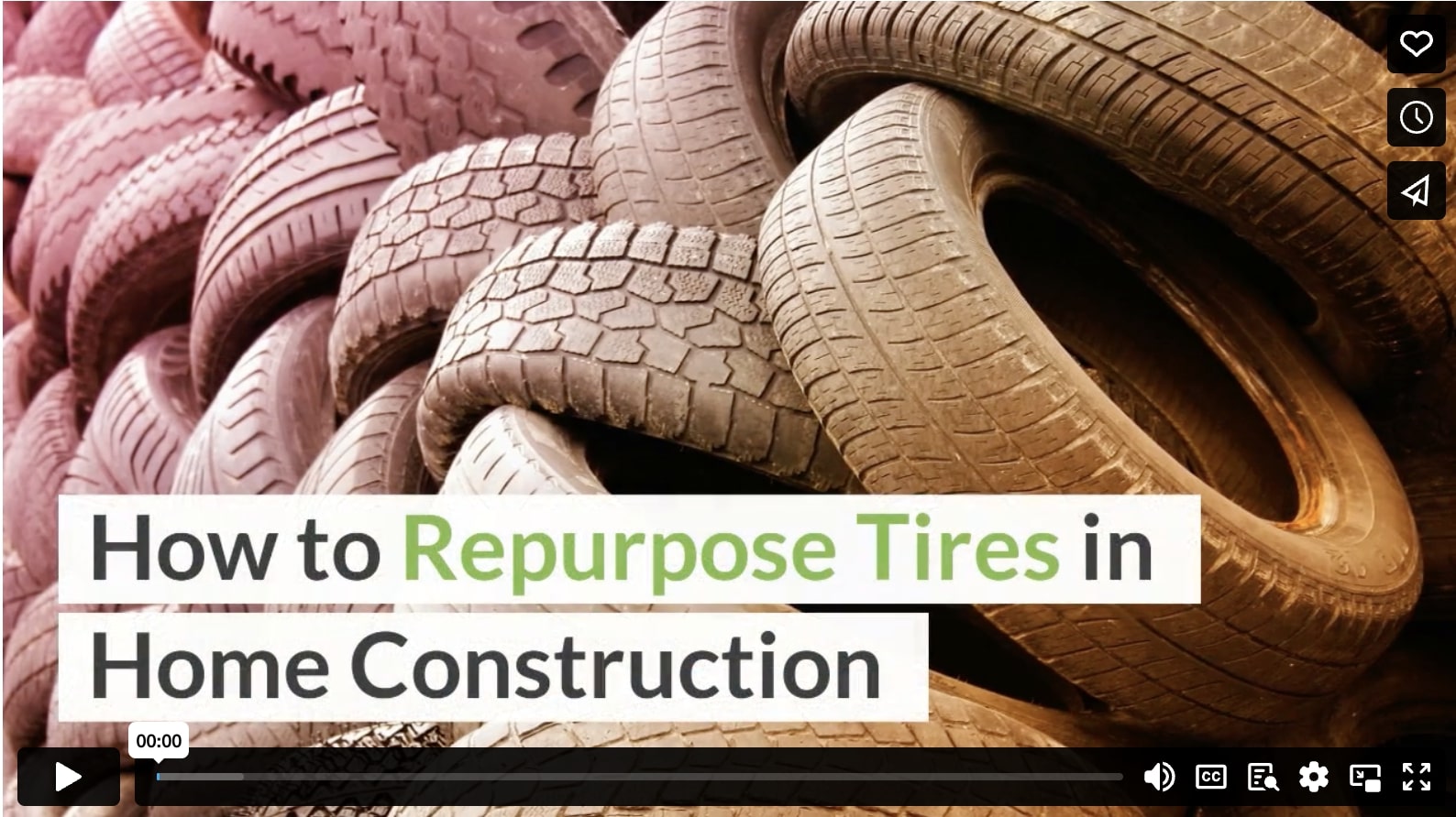 How to Repurpose Tires in Home Construction