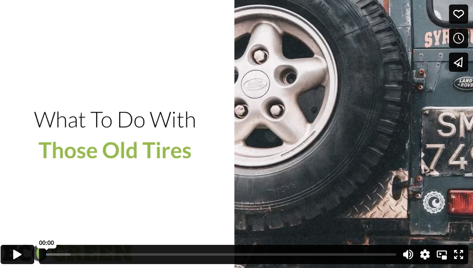 What To Do With Those Old Tires