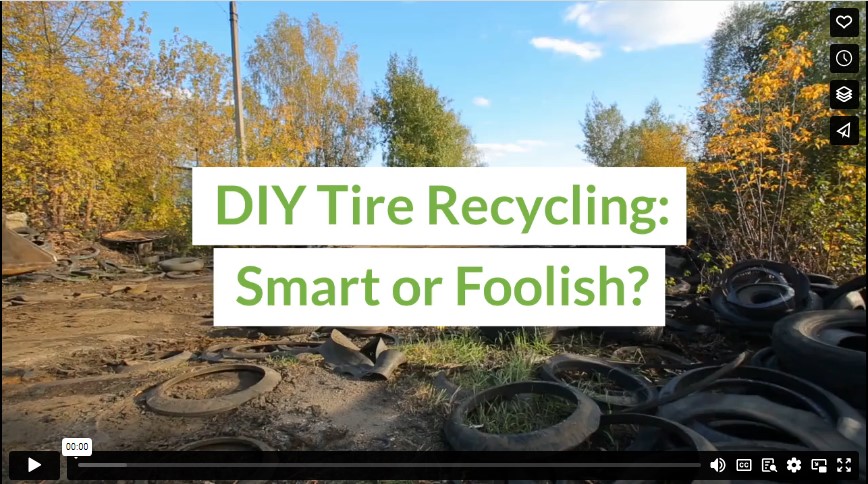 Reciclaje de neumáticos por cuenta propia: ¿inteligente o tonto?
