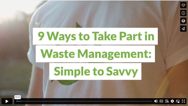 Nueve formas de participar en la gestión de residuos: de sencillas a inteligentes