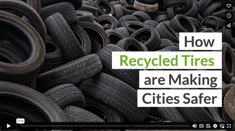 How Recycled Tires are Making Cities Safer