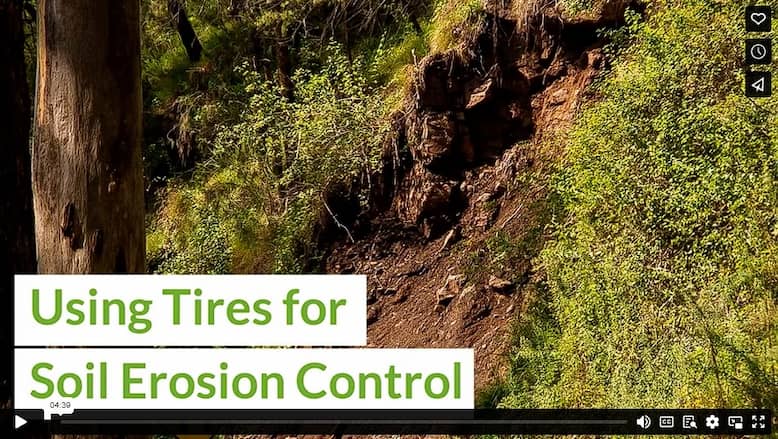 Using Tires for Soil Erosion Control