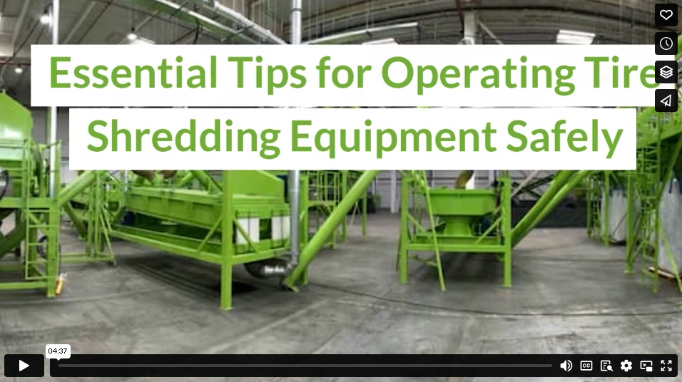 Essential Tips for Operating Tire Shredding Equipment Safely